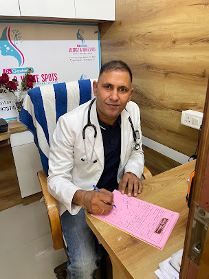 Dr. MP Gautam's Allergy & Skin Clinic & Research Centre reception and consultation area